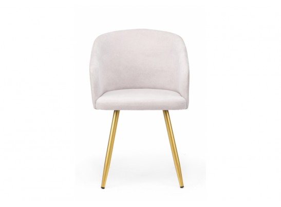 Стул на металлокаркасе Монер 360 светло-серый (glory 36) / золотой в Ростове-на-Дону