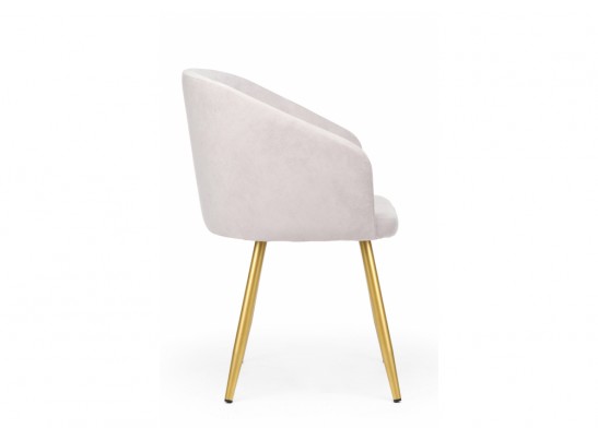 Стул на металлокаркасе Монер 360 светло-серый (glory 36) / золотой в Ростове-на-Дону