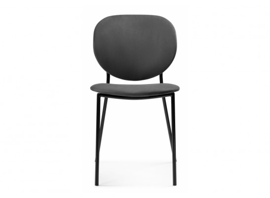 Стул на металлокаркасе Саранда графитовый / черный глянец в Ростове-на-Дону