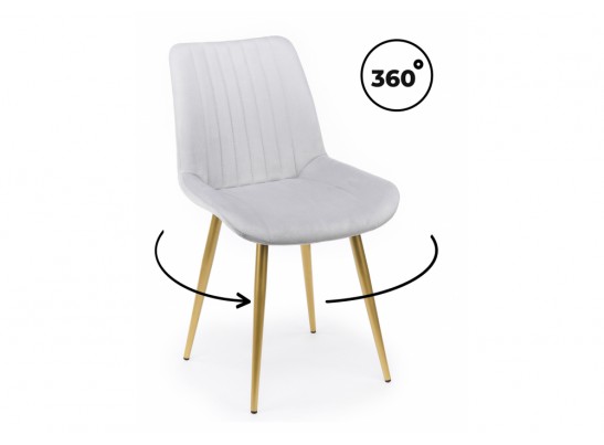 Стул на металлокаркасе Седа 360 светло-серый (zd 960) / золотой в Ростове-на-Дону