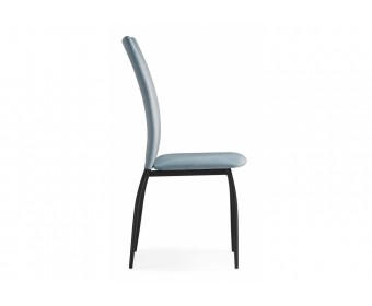 Стул на металлокаркасе Tod light blue / black