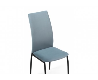 Стул на металлокаркасе Tod light blue / black