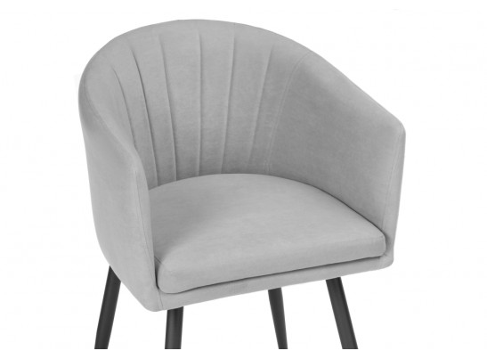 Стул на металлокаркасе Валета серый / черный каркас в Ростове-на-Дону