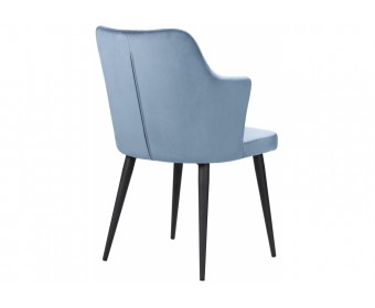Стул на металлокаркасе Velen light blue