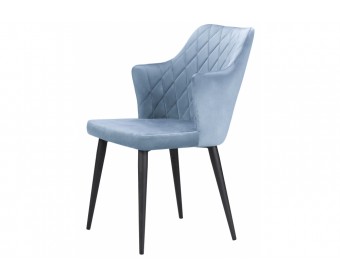 Стул на металлокаркасе Velen light blue