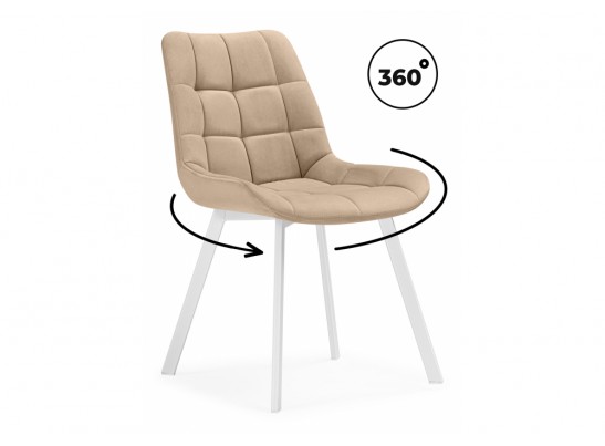 Стулья на металлокаркасе Челси 360 бежевый (ZD 210) / белый в Ростове-на-Дону