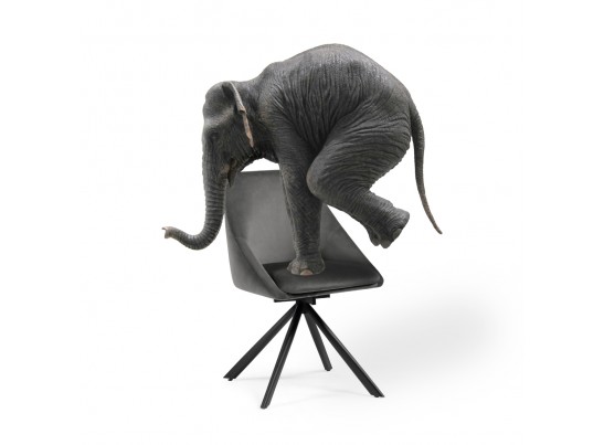 Стул на металлокаркасе Окленд крутящийся горчичный / черный в Ростове-на-Дону