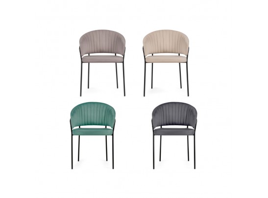 Стул на металлокаркасе Лео серый / белый в Ростове-на-Дону