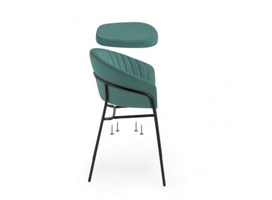 Стул на металлокаркасе Лео серый / белый в Ростове-на-Дону