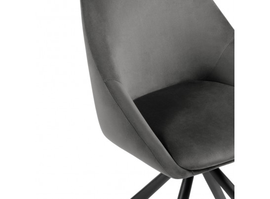 Стул на металлокаркасе Окленд крутящийся горчичный / черный в Ростове-на-Дону