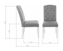 Стул Menson dark walnut / fabric grey в Ростове-на-Дону