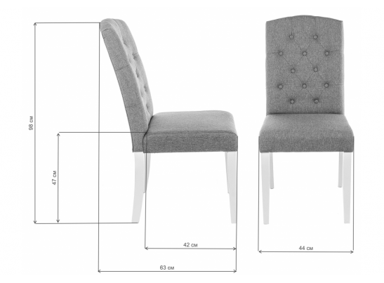 Стул Menson dark walnut / fabric grey в Ростове-на-Дону