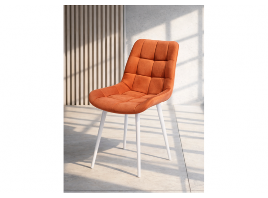 Стул на металлокаркасе Челси 360 К терракотовый (zd 432) / белый в Ростове-на-Дону