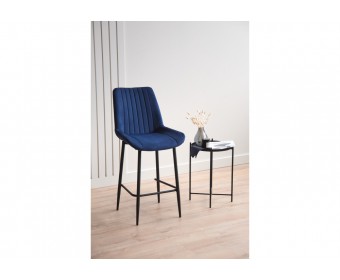 Полубарный стул Седа 360 синий (zd 798) / черный