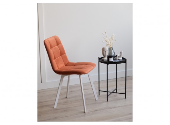 Стул на металлокаркасе Чилли терракотовый / белый