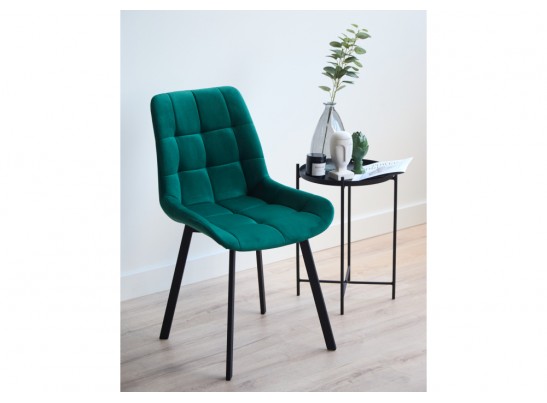 Стул на металлокаркасе Челси 360 П зеленый (zd 667) / черный в Ростове-на-Дону