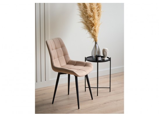 Стул на металлокаркасе Челси К бежевый (zd 210) / черный в Ростове-на-Дону