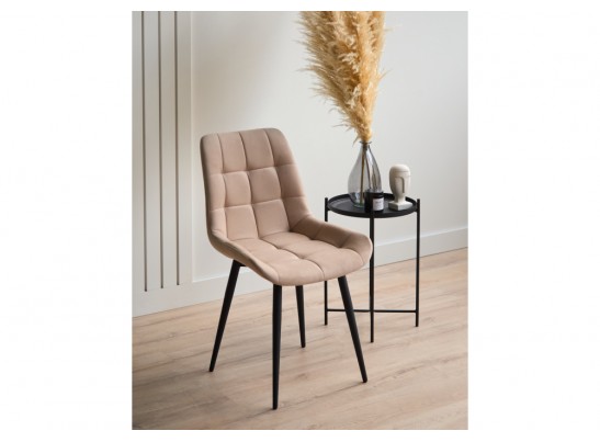 Стул на металлокаркасе Челси К бежевый (zd 210) / черный в Ростове-на-Дону