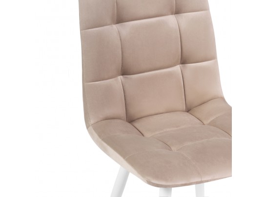 Стул на металлокаркасе Чилли К бежевый velutto 05 / белый в Ростове-на-Дону