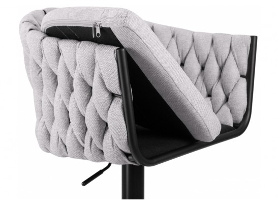 Барный стул 9690-LM Leon серый / черный в Ростове-на-Дону