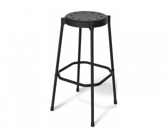 Барный стул SHT-S48 черный / черный муар