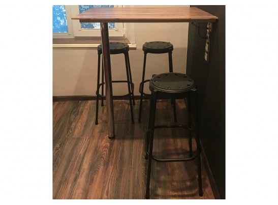 Барный стул SHT-S48 черный / черный муар в Ростове-на-Дону