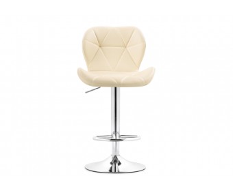 Барный стул Trio beige / chrome