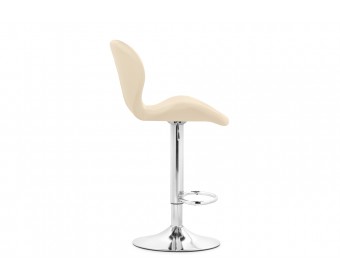 Барный стул Trio beige / chrome