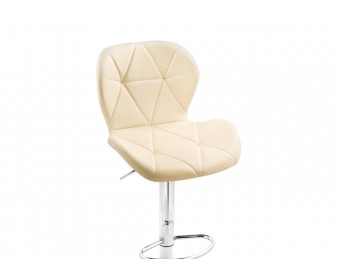 Барный стул Trio beige / chrome
