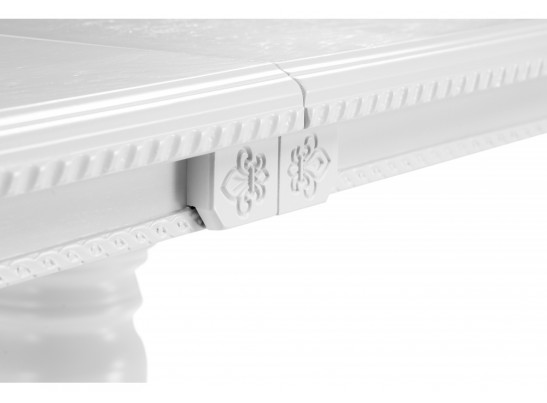 Деревянный стол Эвклаз овальный белый в Ростове-на-Дону