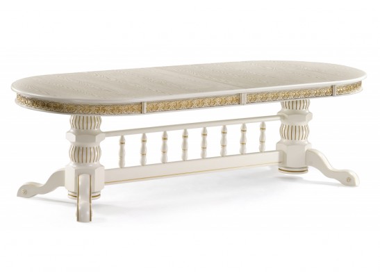 Деревянный стол Кассиль крем / золотая патина в Ростове-на-Дону