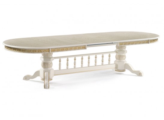 Деревянный стол Кассиль крем / золотая патина в Ростове-на-Дону