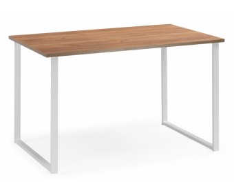 Деревянный стол Лиман 117 x 77 дуб крафт золотой / белый матовый