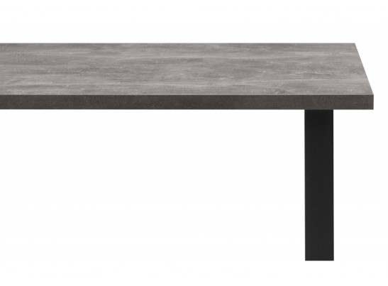 Деревянный стол Лиман 140 х 80 бетон светлый / черный матовый в Ростове-на-Дону