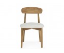 Деревянный стул Okava 1 бежевая рогожка / светлое дерево