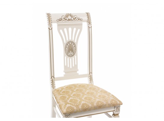 Деревянный стул Roy молочный с патиной в Ростове-на-Дону