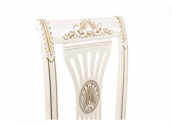 Деревянный стул Roy молочный с патиной в Ростове-на-Дону