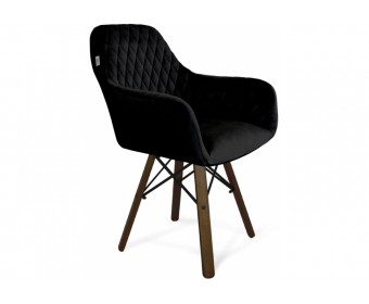 Деревянный стул Sheffilton SHT-ST38/S70 ночное затмение / темный орех / черный