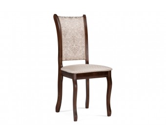 Деревянный стул Вилмот темный орех / бежевый