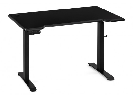 Компьютерный стол Маркос с механизмом подъема 120х75х75 черная шагрень / черный в Ростове-на-Дону