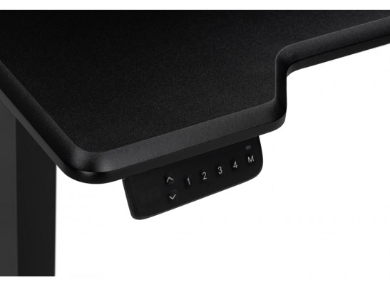 Компьютерный стол Маркос с механизмом подъема 120х75х75 черная шагрень / черный в Ростове-на-Дону