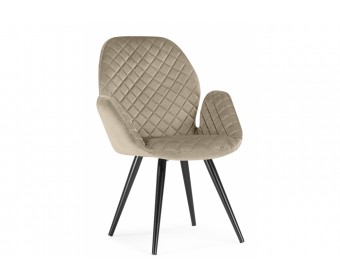 Кресло Муат поворотное светло-коричневый / черный