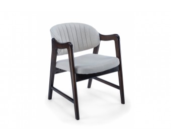 Кресло Никсон ткань мешковина 9199-2 / орех