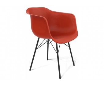 Кресло Sheffilton SHT-ST31/S64 красный / черный муар