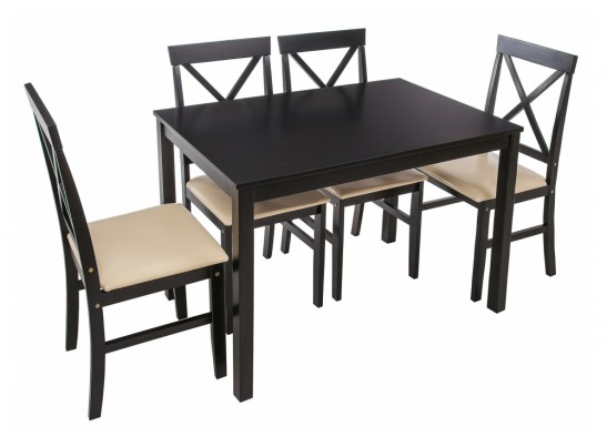 Обеденная группа Chili (стол и 4 стула) cappuccino / cream в Ростове-на-Дону