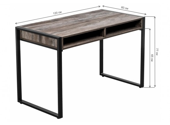 Письменный стол Маньяра сосна пасадена / черный матовый в Ростове-на-Дону