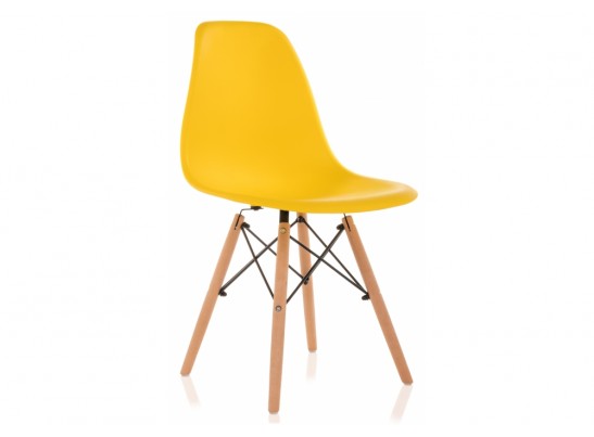 Пластиковый стул Eames PC-015 желтый в Ростове-на-Дону