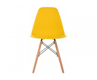 Пластиковый стул Eames PC-015 желтый