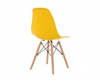Пластиковый стул Eames PC-015 желтый