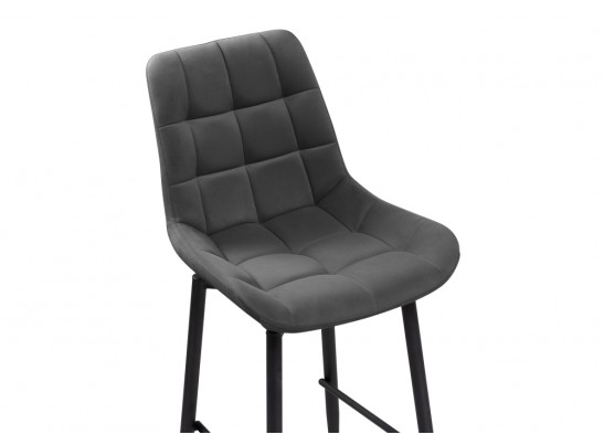 Полубарный стул Алст К крутящийся темно-серый / черный в Ростове-на-Дону